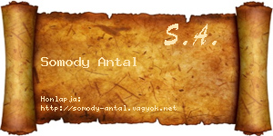 Somody Antal névjegykártya